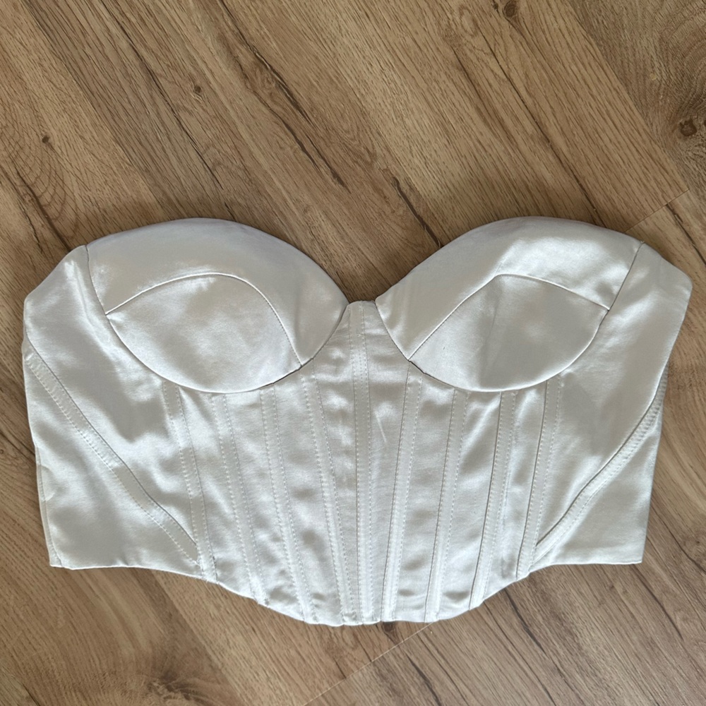 Satin Zara Bustier Corset Top Gem